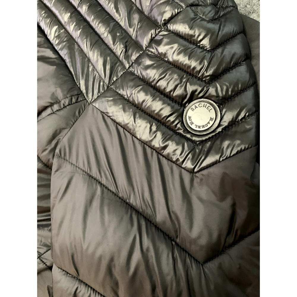 RACHEL Rachel Roy Black Puffer Coat - Picture 11 of 12